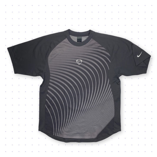 00s Nike Patterned T-Shirt Grey