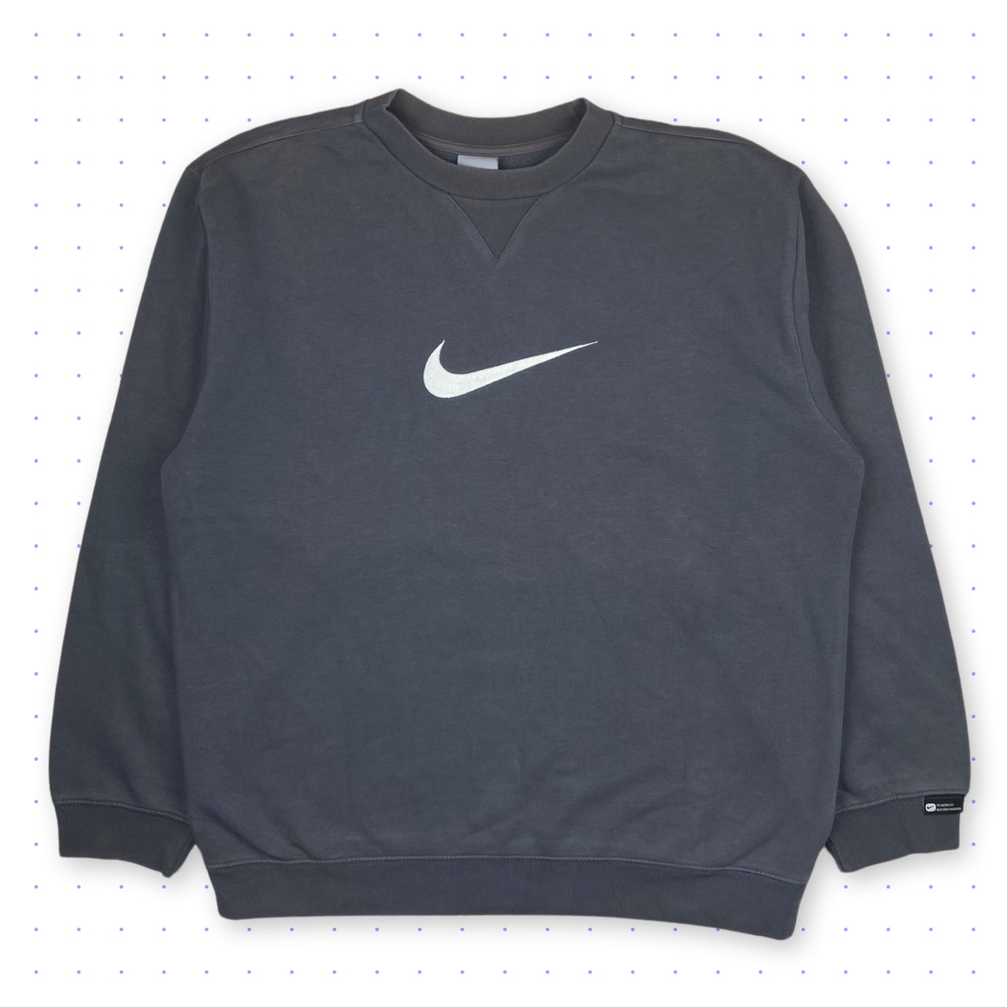 00s Nike Centerswoosh Sweater Grey