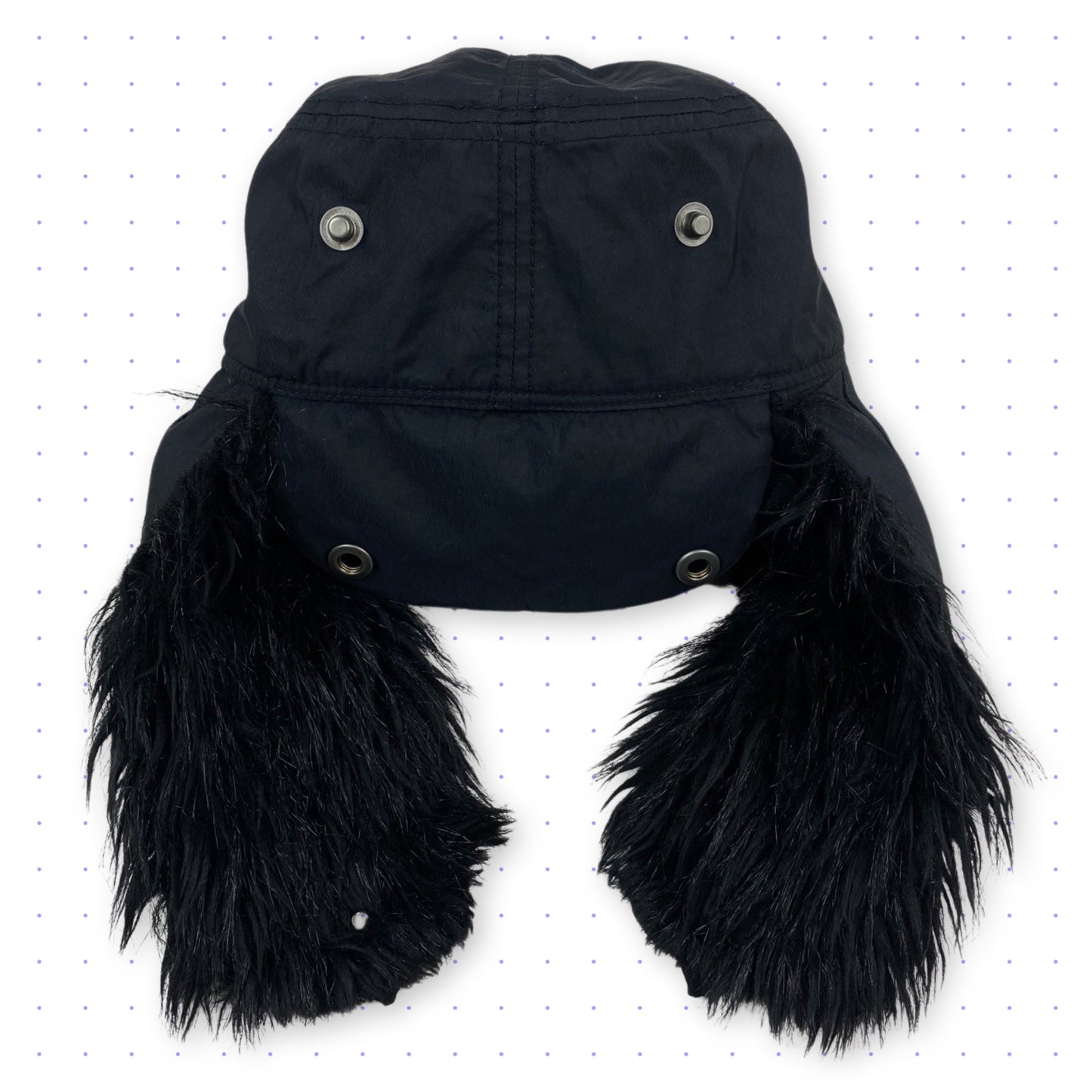 ´07 Nike ACG Trapper Hat/Ushanka Faux Fur Black