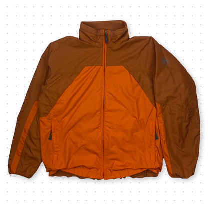 00s Nike 2in1 Reversible Ventilated Fleece Jacket Orange