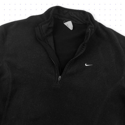 00s Nike Therma-Fit Fleece Zip Sweater Black