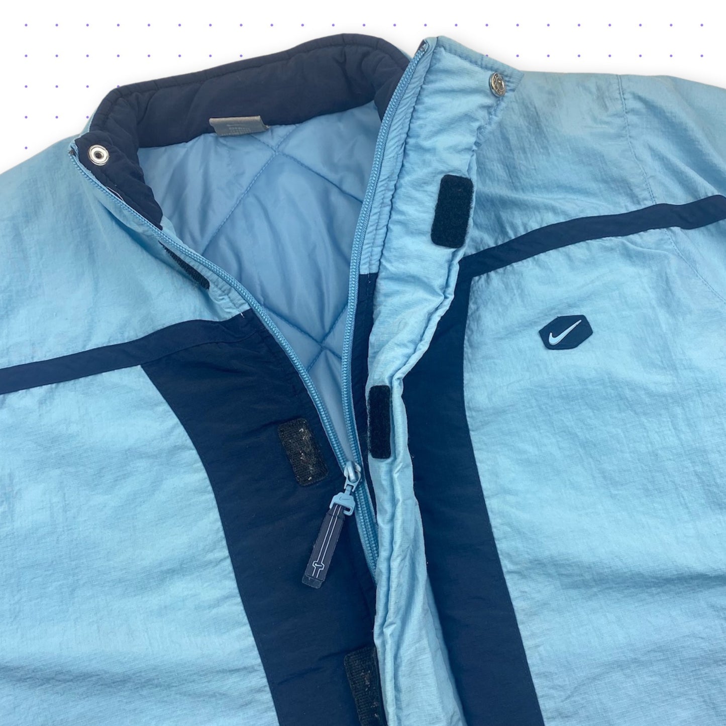 00s Nike Hex Puffer Jacket Ice Blue