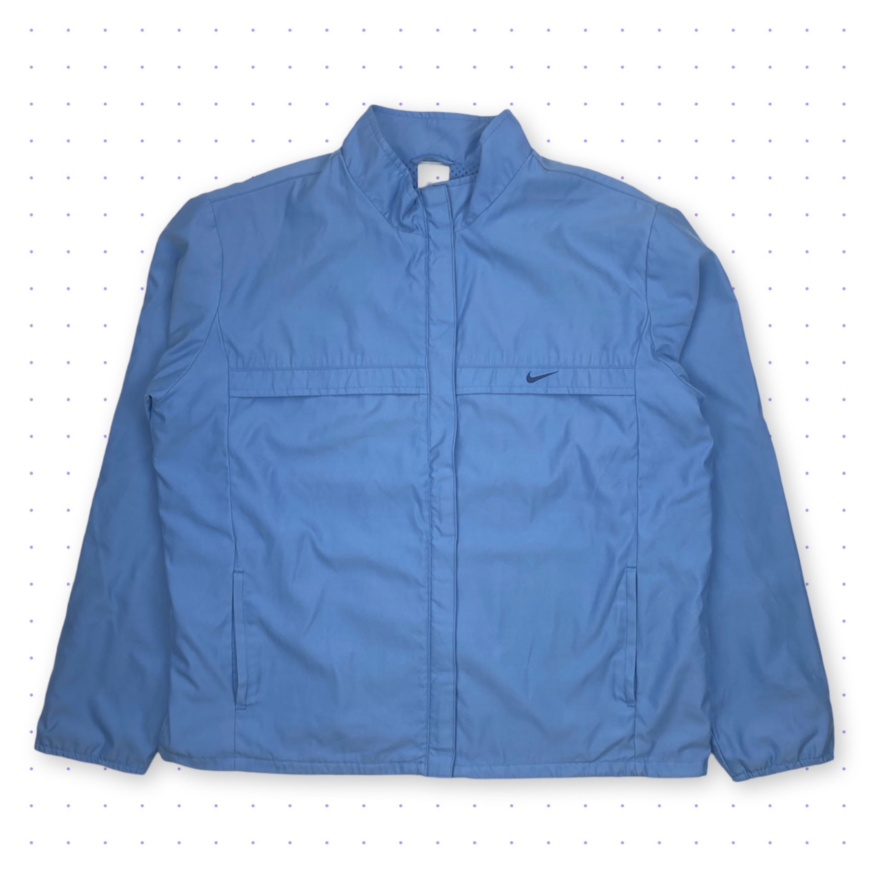 00s Nike Soft Brushed Nylon Jacket Blue – welltosell