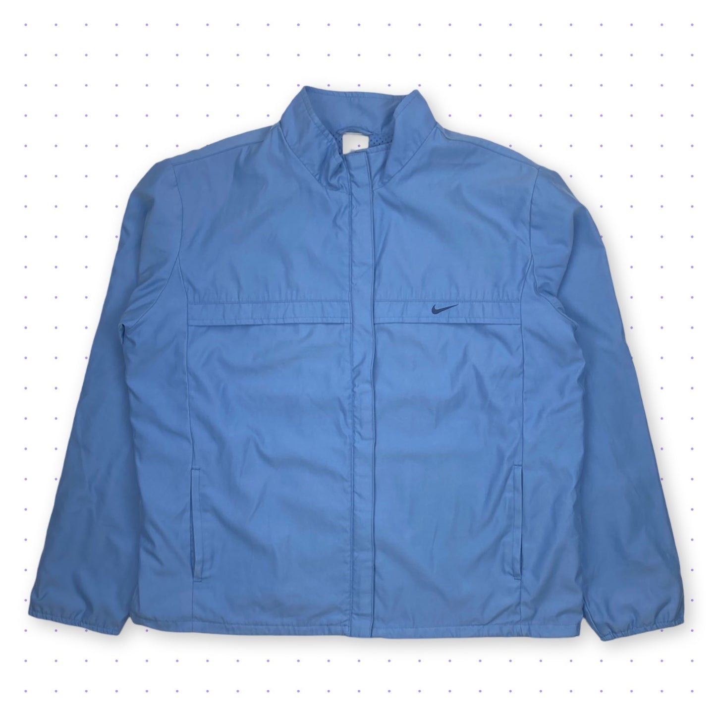 00s Nike Soft Brushed Nylon Jacket Blue