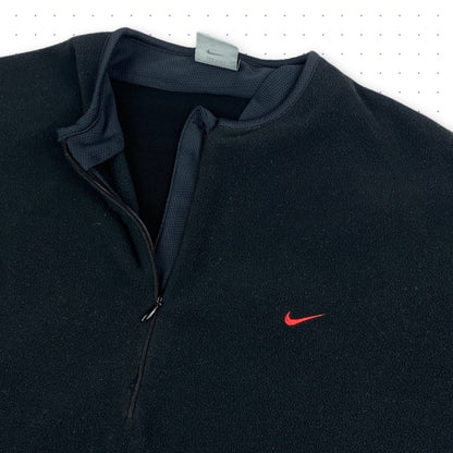 00s Nike Therma-Fit Fleece Zip Sweater Black