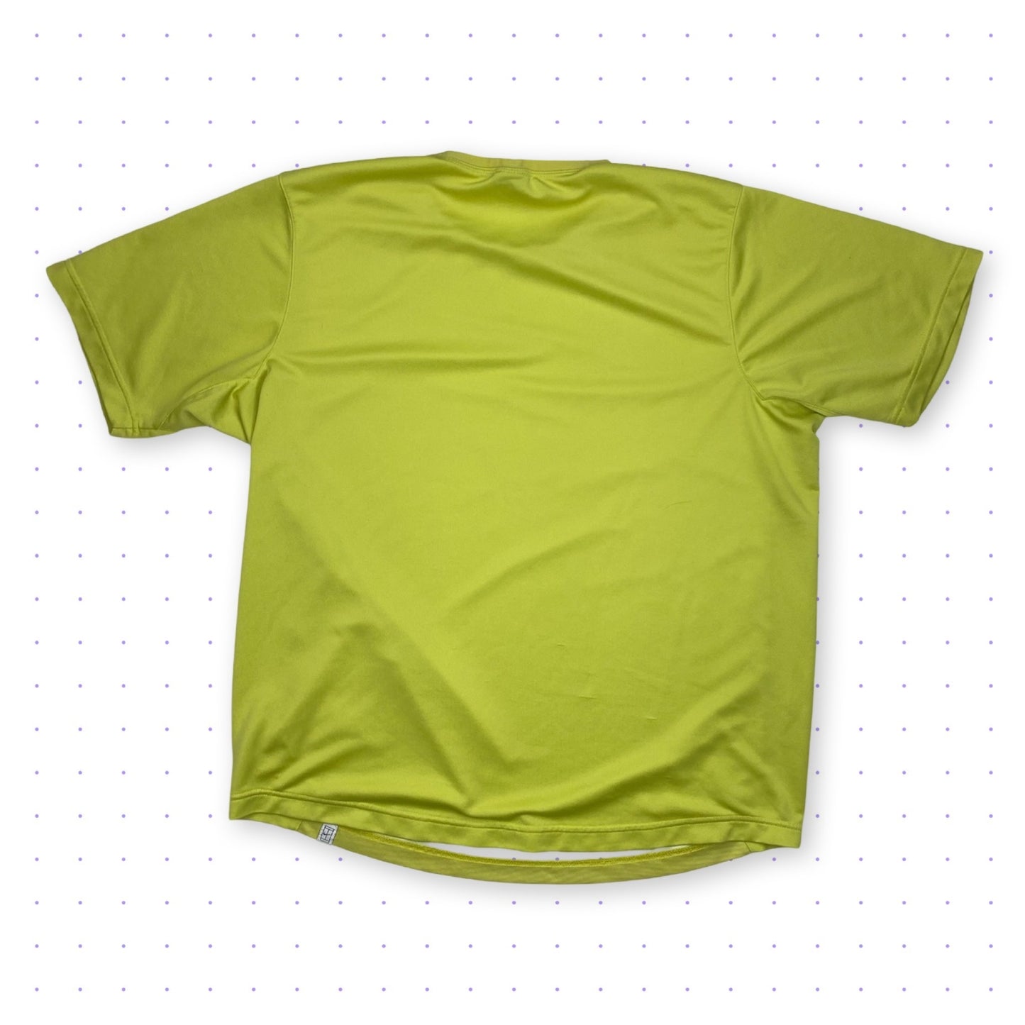 00s Nike Court Patterned T-Shirt Lime Green