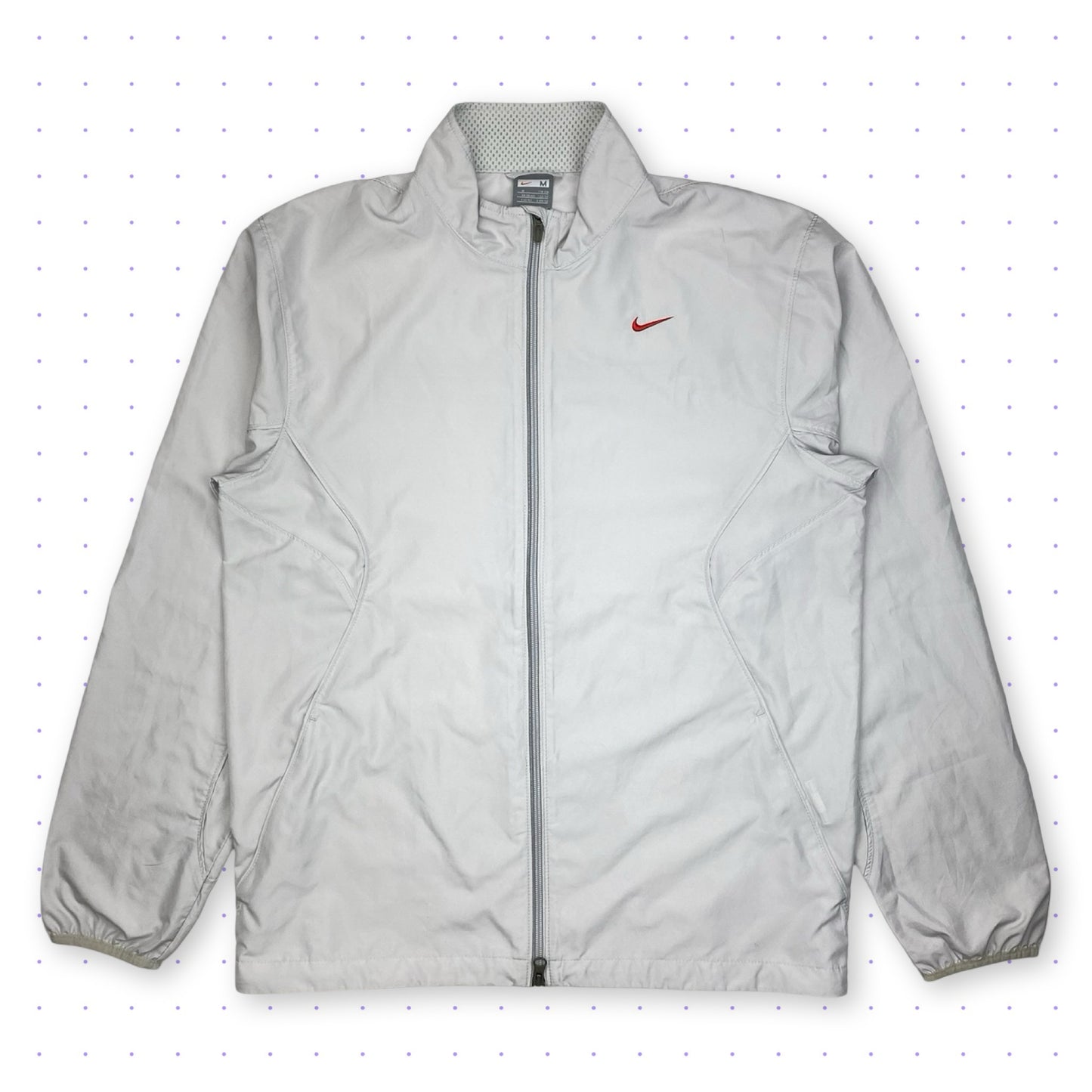 ‘07 Nike Piped Reflective Jacket Light Grey