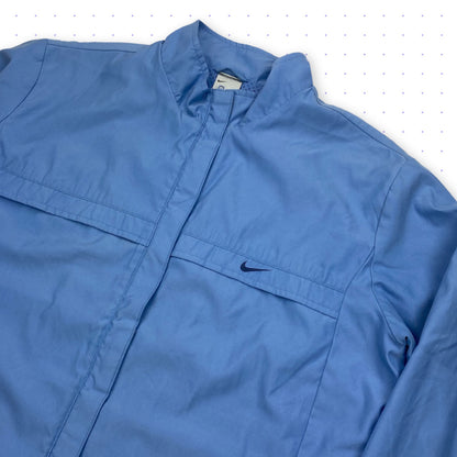 00s Nike Soft Brushed Nylon Jacket Blue