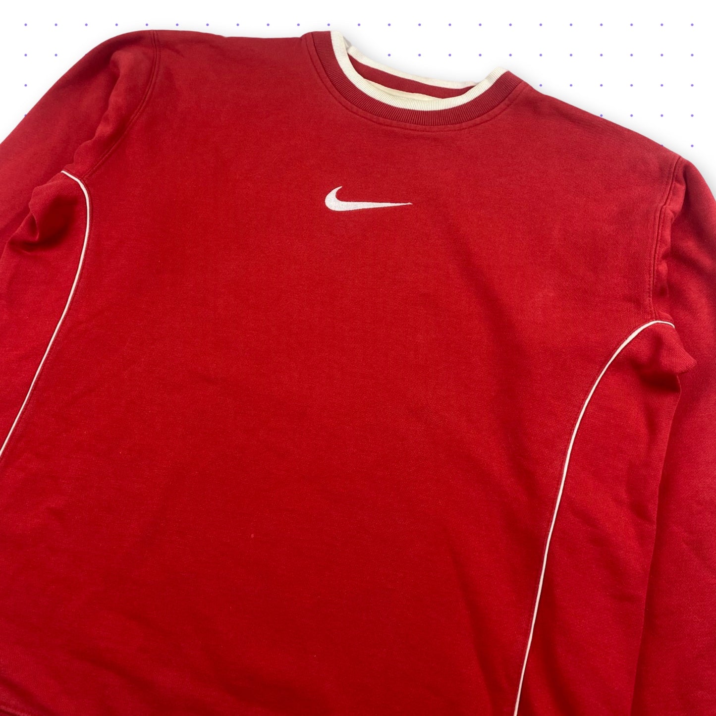 00s Nike Center Swoosh Sweater Red