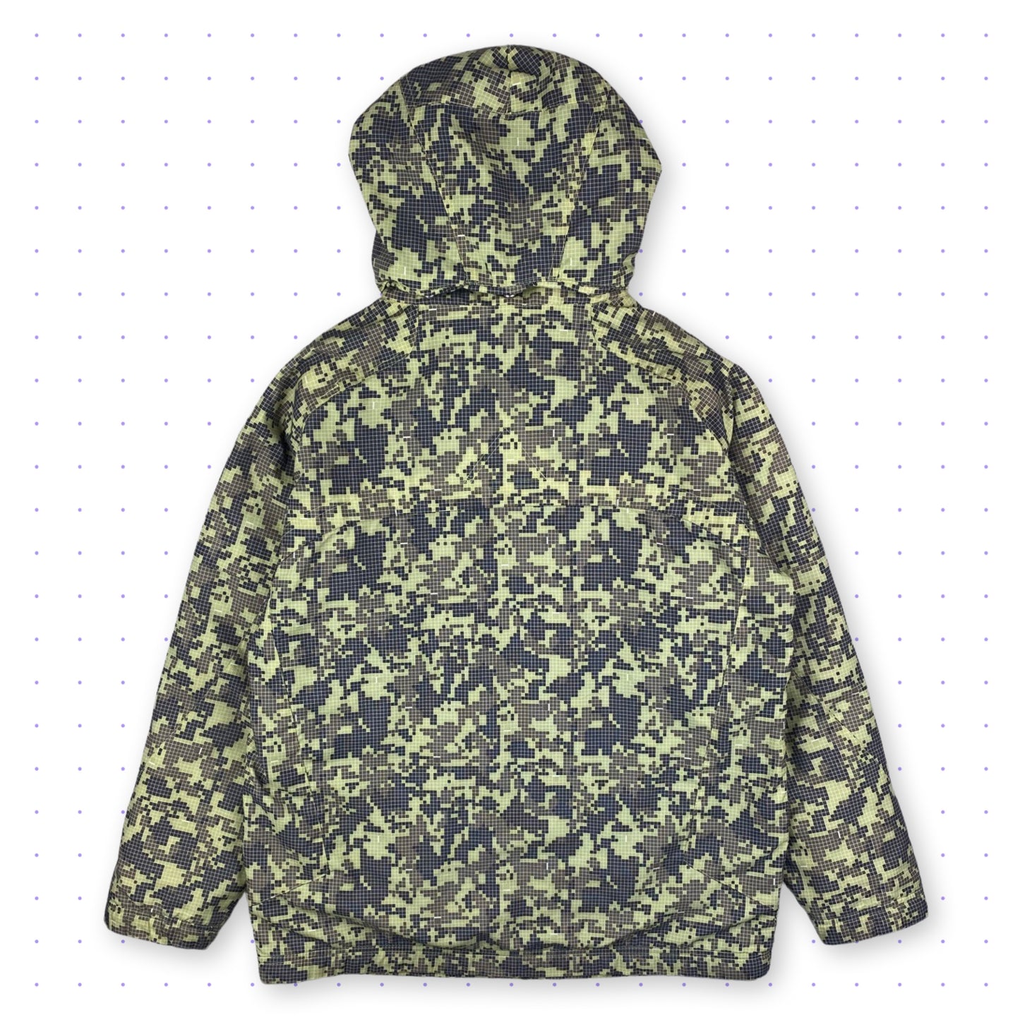 ´07 Nike Tactical 3D-Pockets Pixel Camouflage Fleece Lined Jacket Green