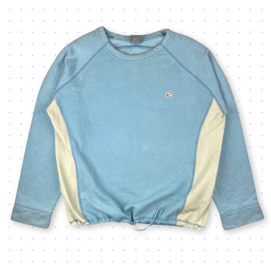 00s Nike Drawstring Sweater Babyblue