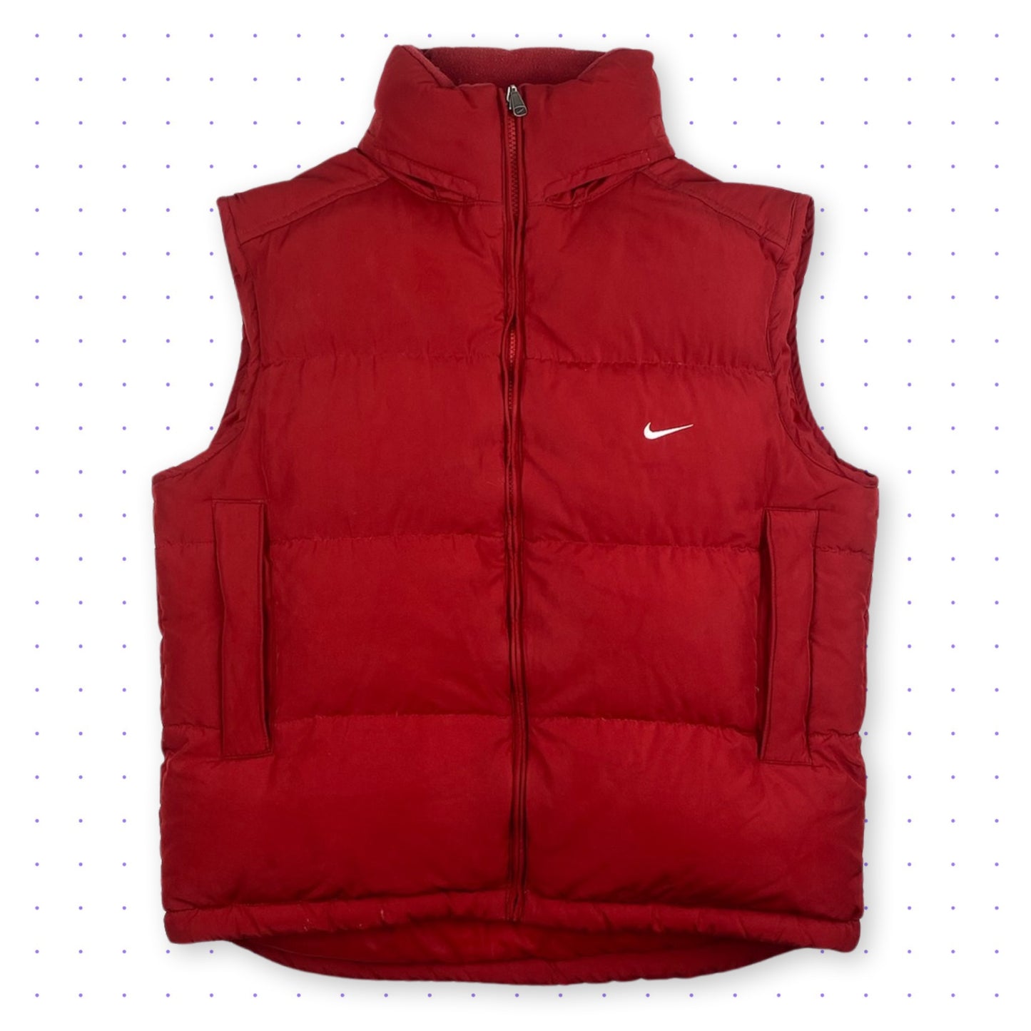 00s Nike Down Vest Red