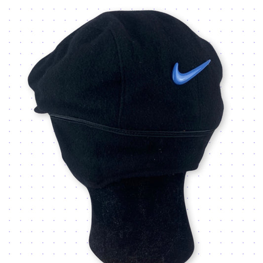 90s Nike 2in1 Dog Ear Flat Cap Black