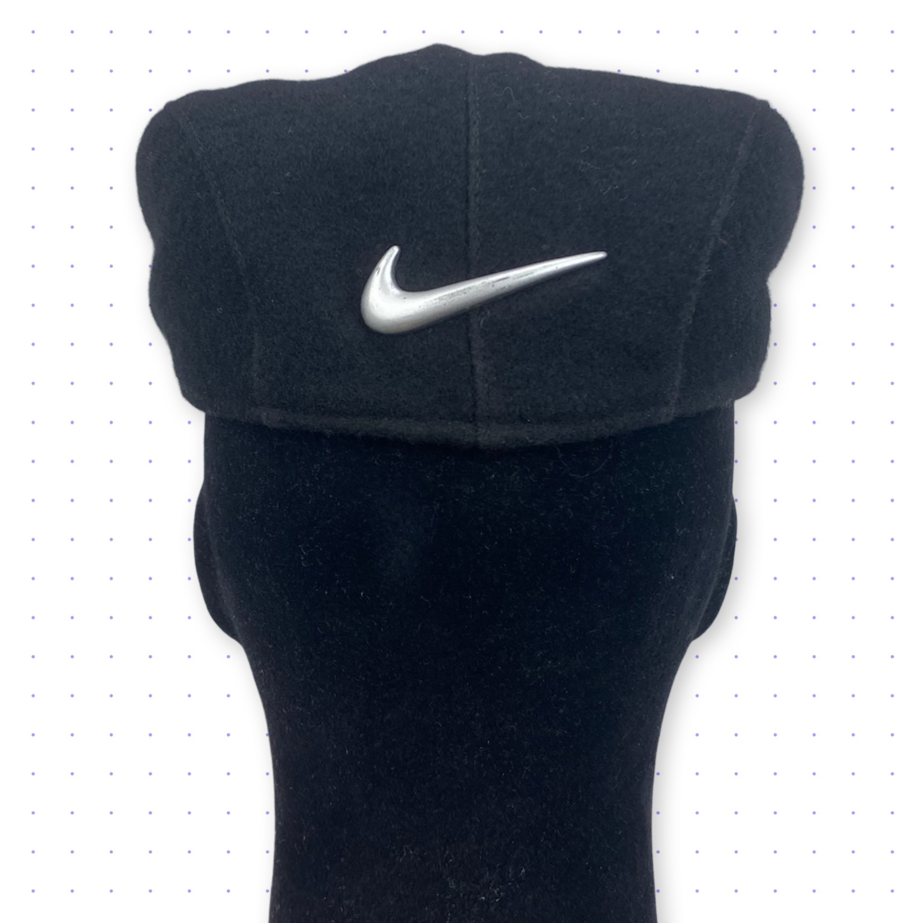 black nike flat cap