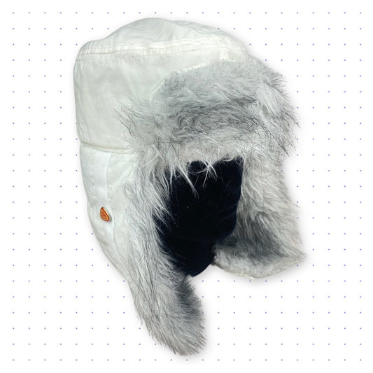 00s Nike ACG Trapper Hat/Ushanka Faux Fur White