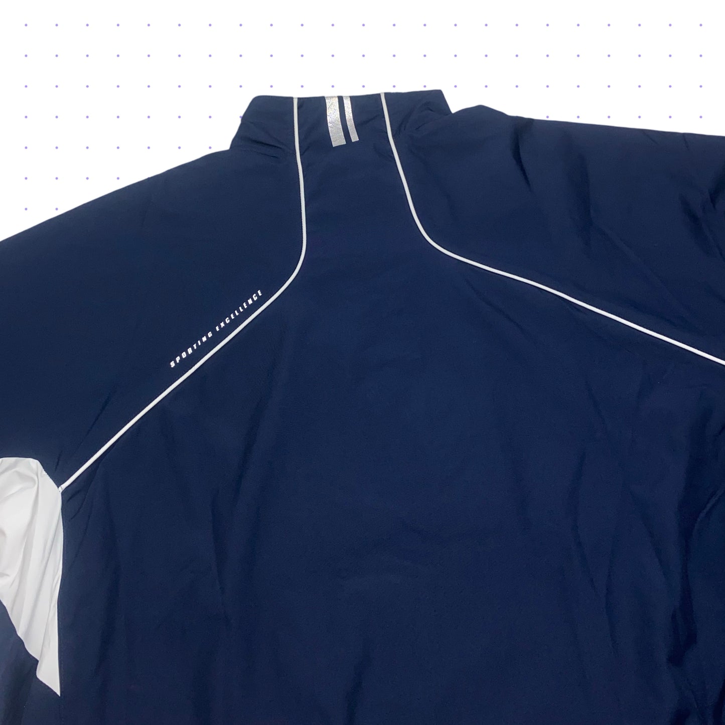 00s Nike Athletic72 Piped Tracksuit Jacket/Pants Navy Blue