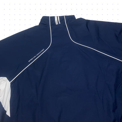 00s Nike Athletic72 Piped Tracksuit Jacket/Pants Navy Blue