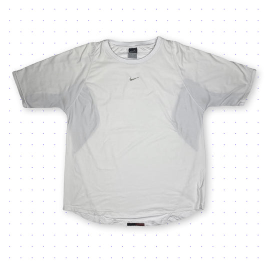 00s Nike Center Swoosh Sphere Dry Training T-Shirt White