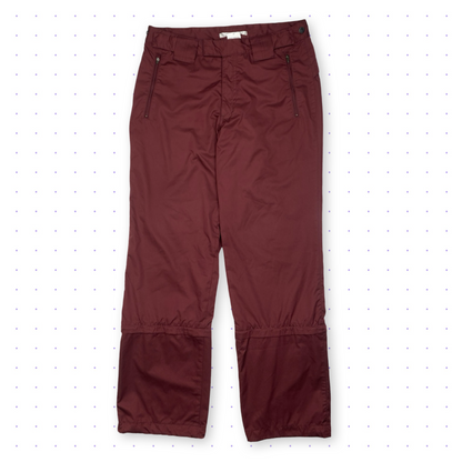 00s Nike Clima-Fit Golf 2in1 Ventilated Pants Bordeaux Red