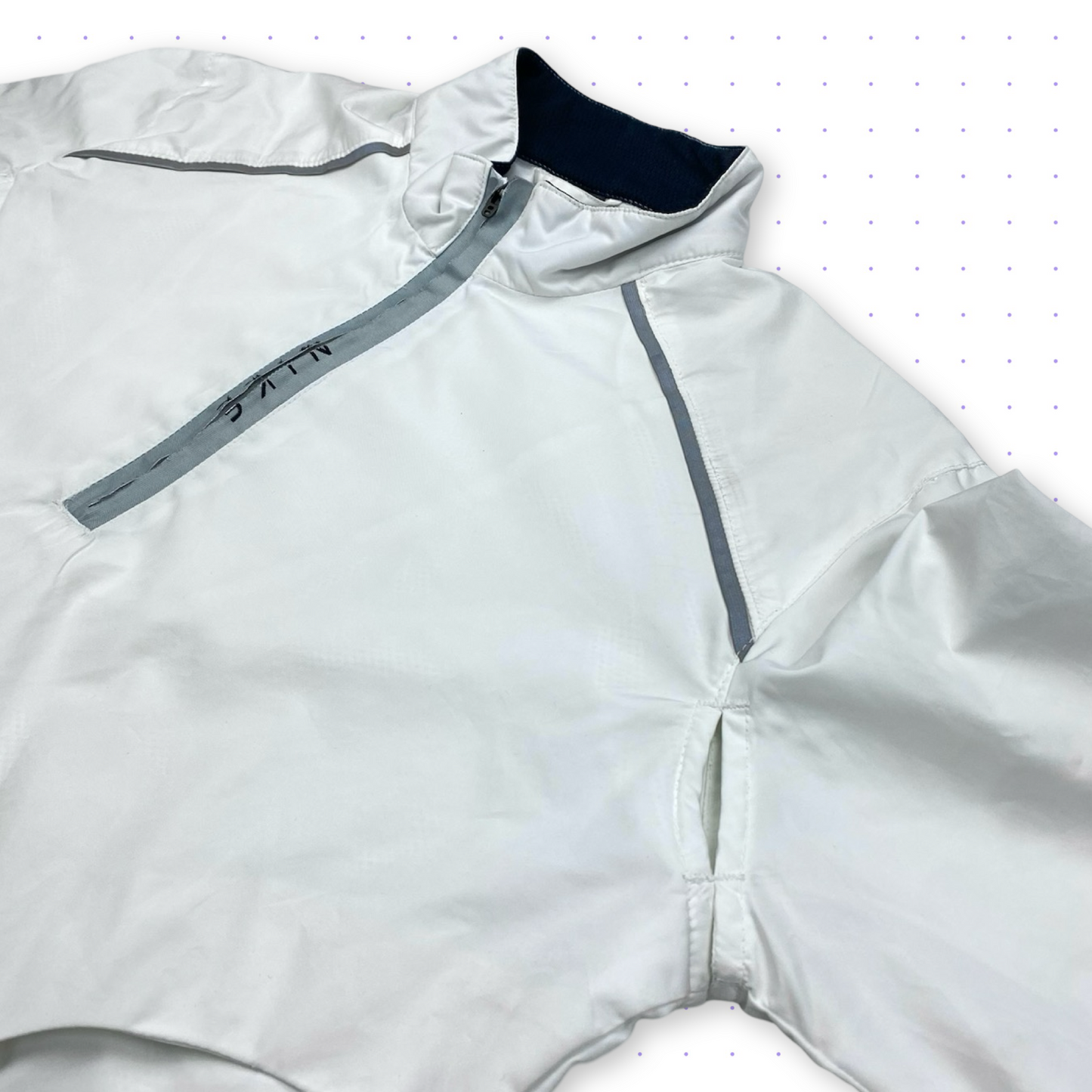 00s Nike Clima-Fit Ventilated Half-Zip Jacket White