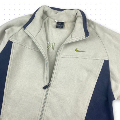 90s Nike Spellout Full Zip Sweater