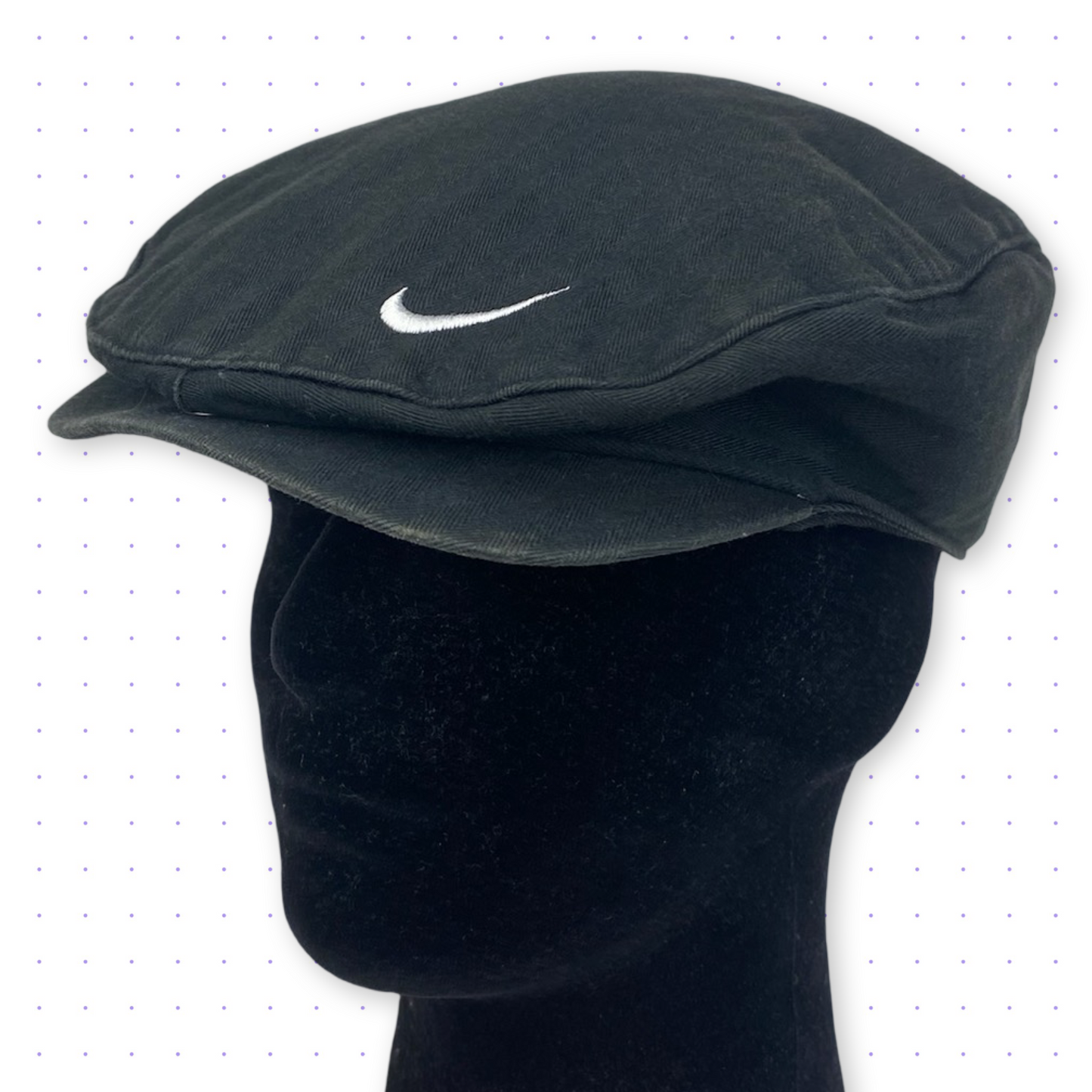 90s Nike Flat Cap Faded Black