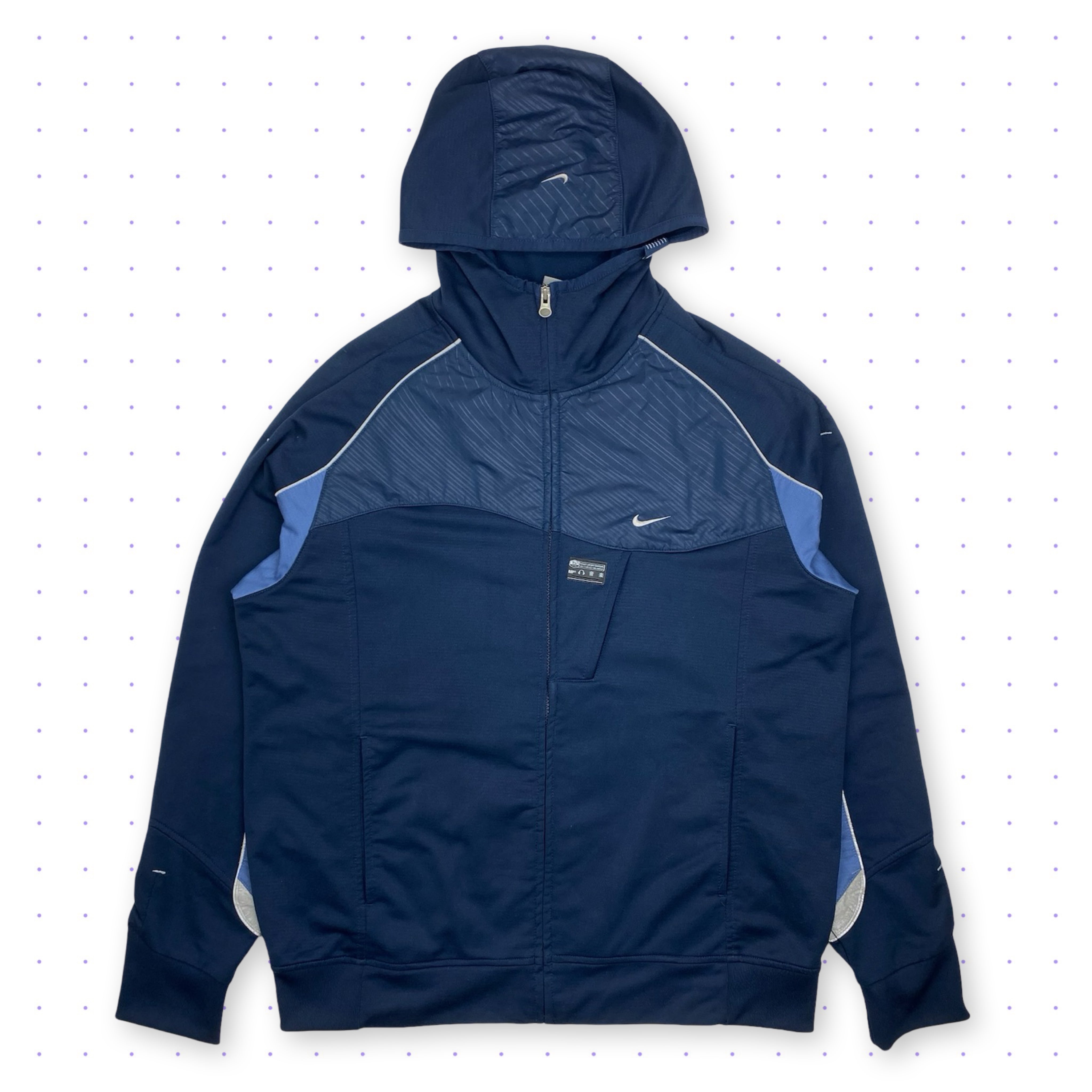 00s Nike Tn MP3 Reflective Jacket Navy Blue – welltosell