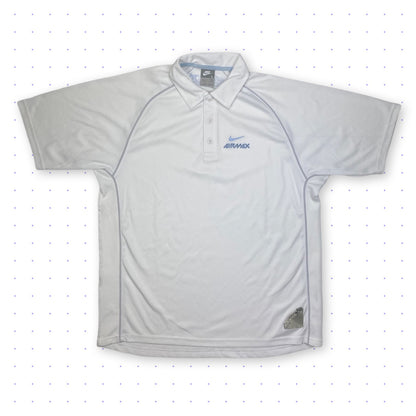 00s Nike Airmax 360 Polo T-Shirt White