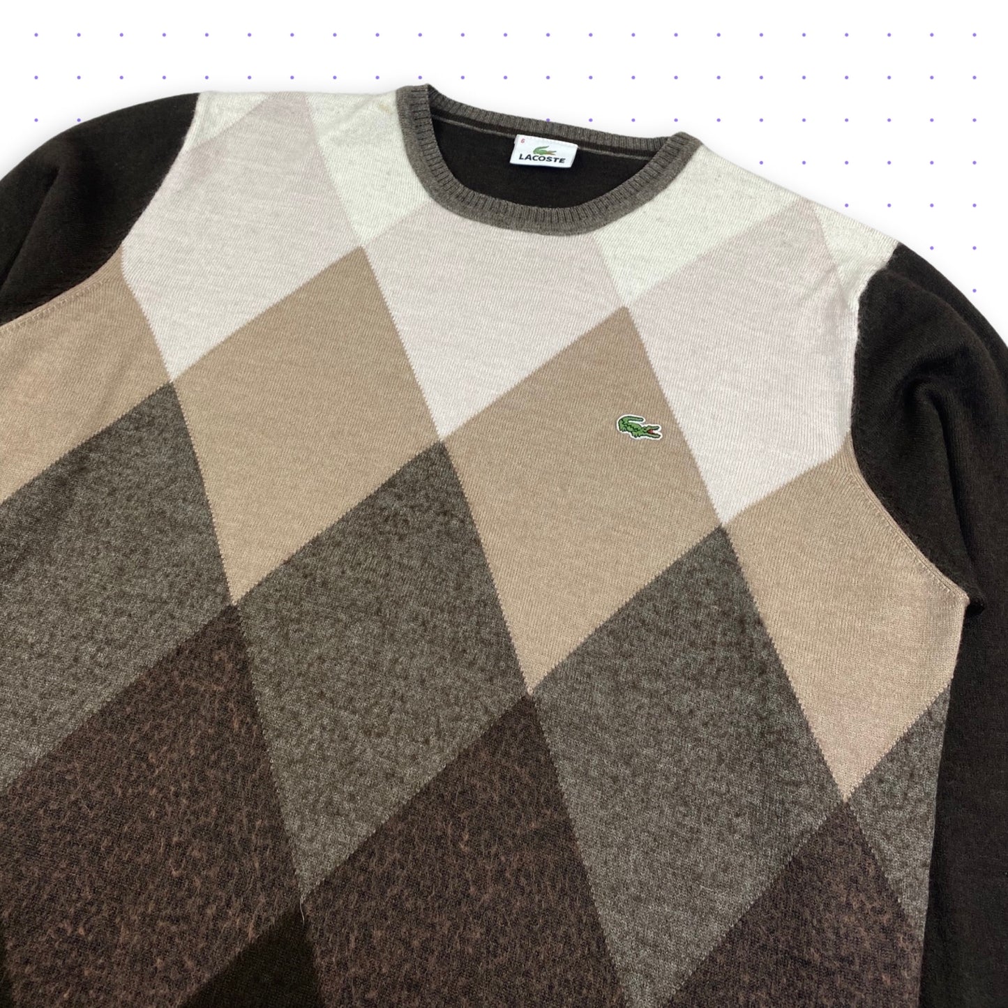 Lacoste Sweater Beige / Brown