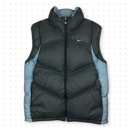 00s Nike Down Vest Grey/Blue