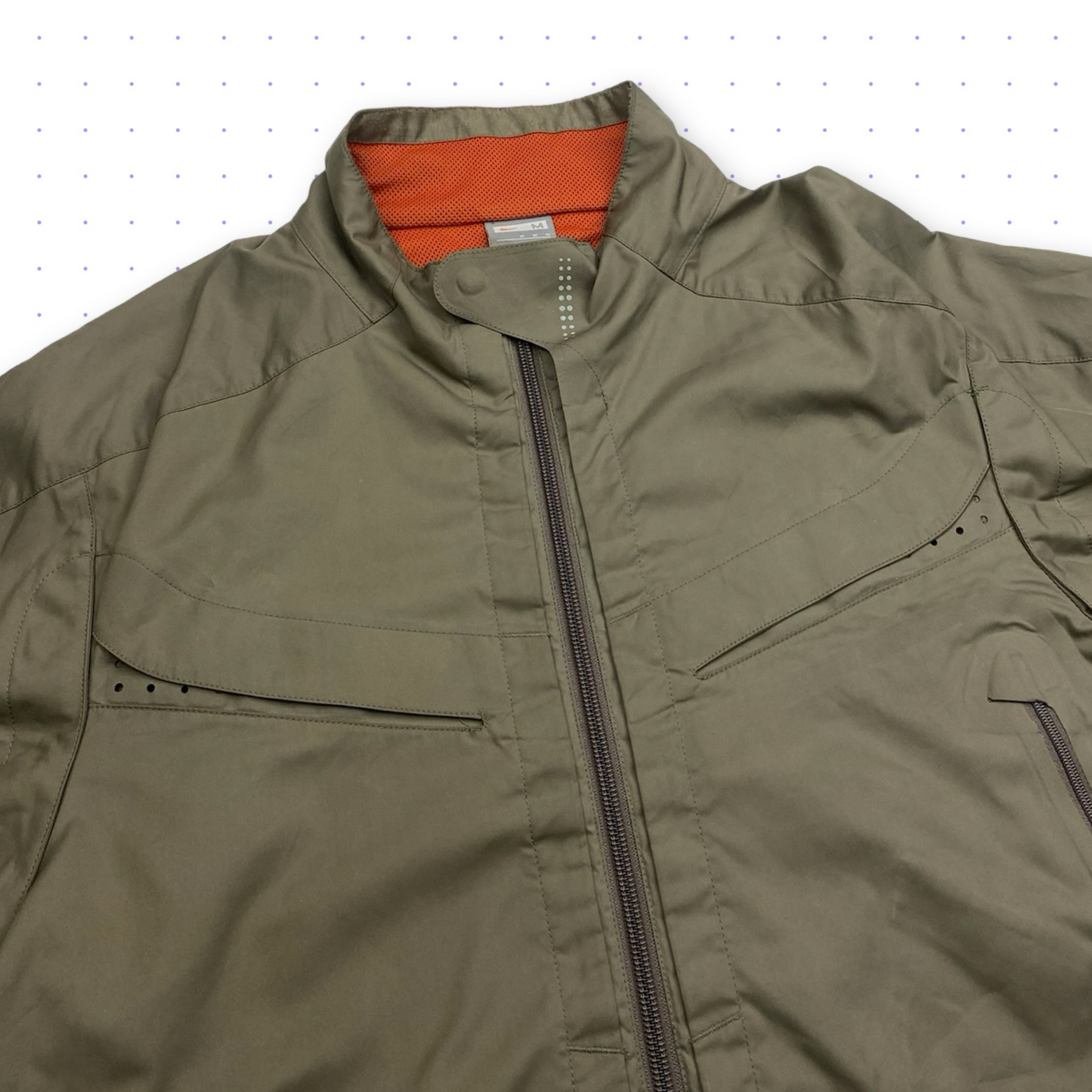 00s Nike+ Ventilated Multi-Pocket Jacket Khaki Green