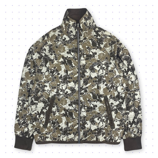 00s Nike Abstract Camouflage Jacket Brown