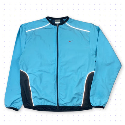 00s Nike Reflective Ventilated Jacket Blue