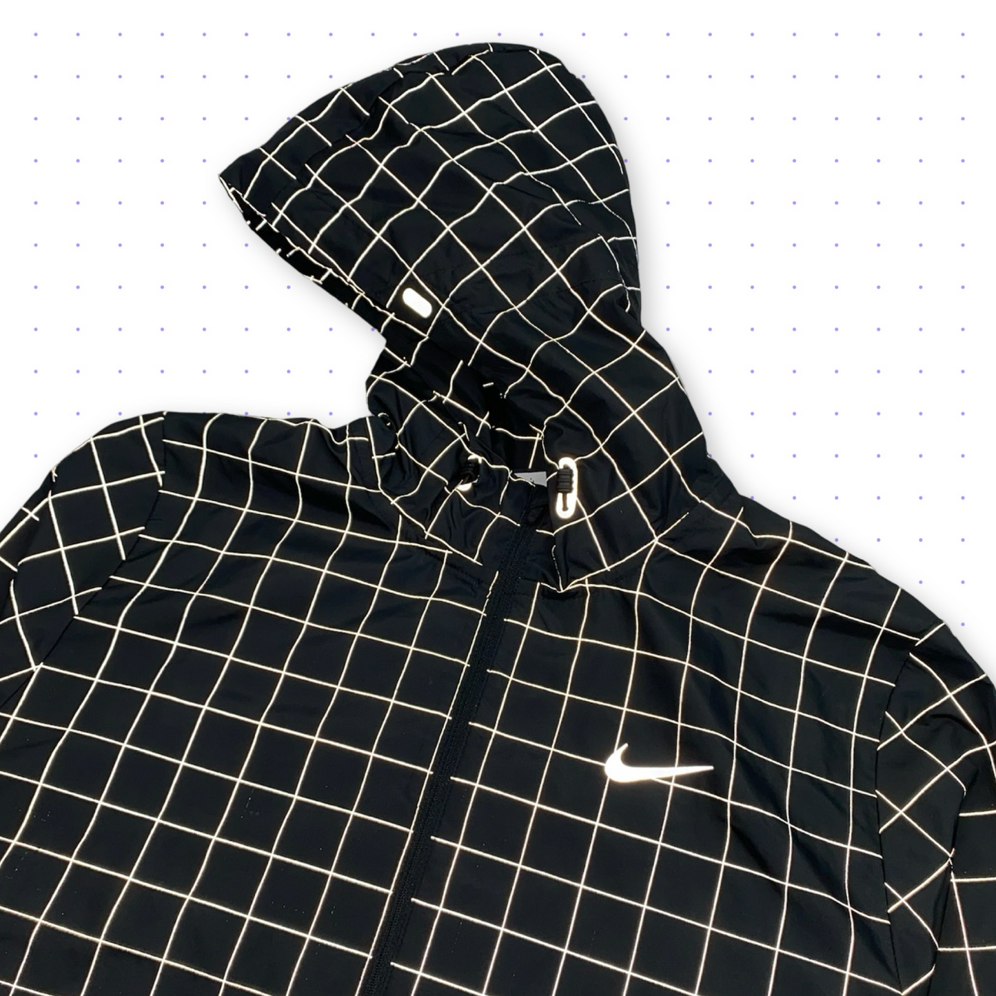 10s Nike Flicker Hurricane Reflective Lightweight Jacket Black