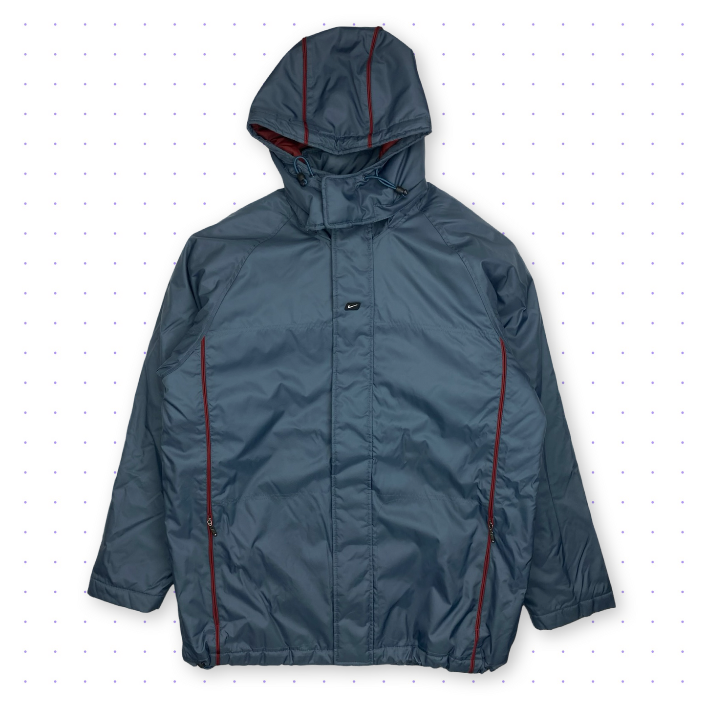 `01 Nike Athletic Piped Jacket Navy Blue/Red