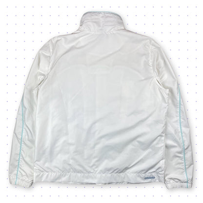 00s Nike Clima-Fit Ventilated Piped Jacket White/Turquoise