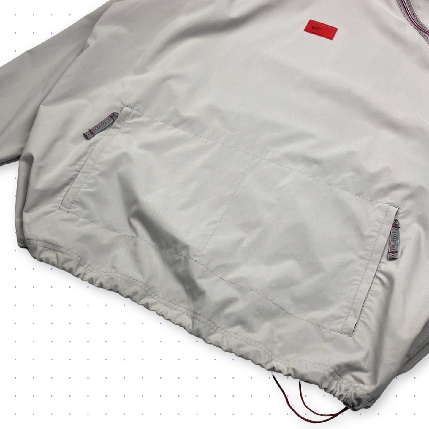 ´01 Nike Grid 2Way Half-Zip Jacket Grey