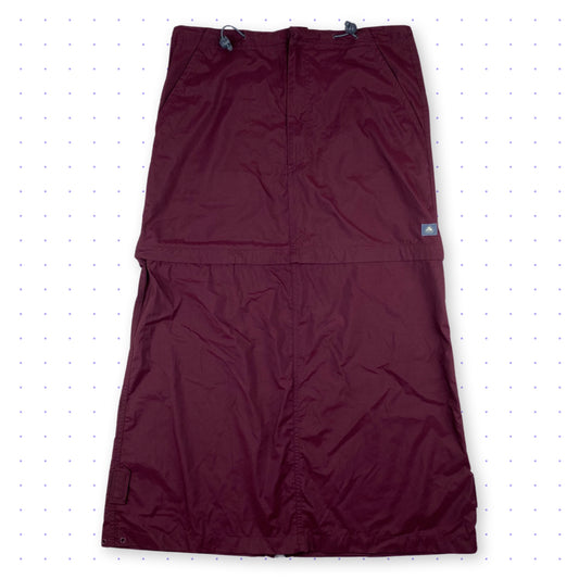 00s Nike ACG 2in1 Technical Skirt Bordeaux Red