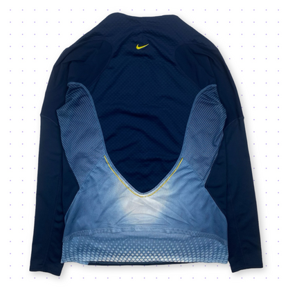 ‘05 Nike Sphere React Half-Zip Longsleeve T-Shirt Navy Blue