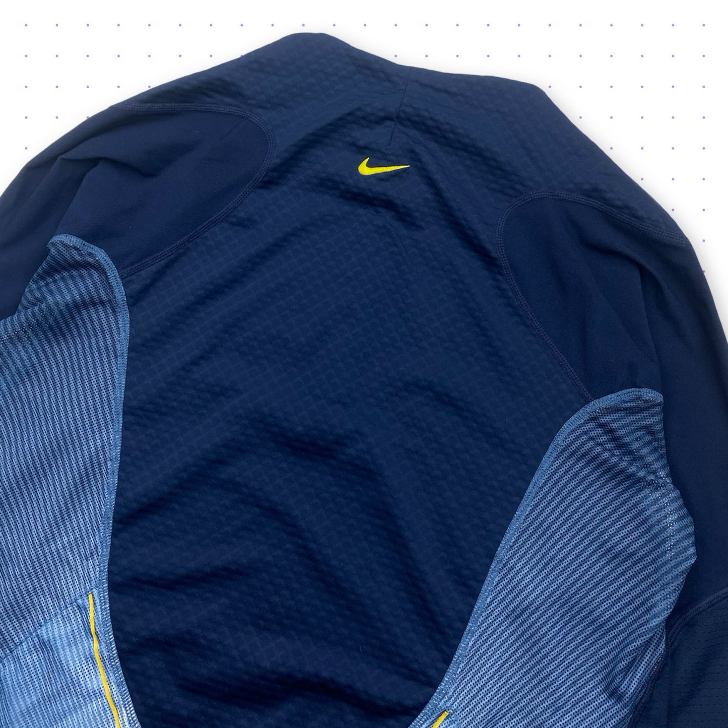 ‘05 Nike Sphere React Half-Zip Longsleeve T-Shirt Navy Blue