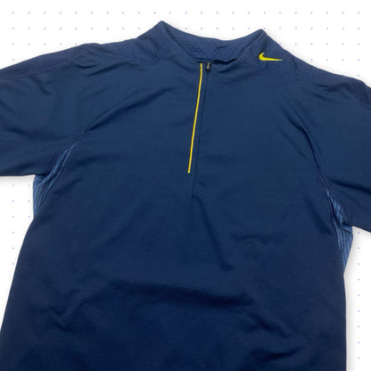 ‘05 Nike Sphere React Half-Zip Longsleeve T-Shirt Navy Blue