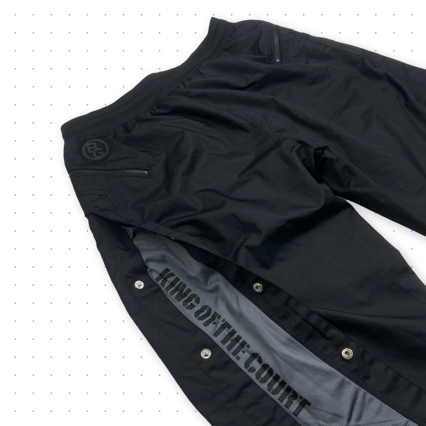 ‘04 Nike Battlegrounds Tearaway Ventilated Pants Black